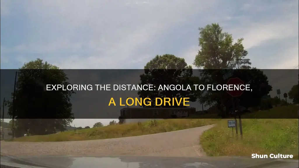 how far from angola indiana to florence kentucky