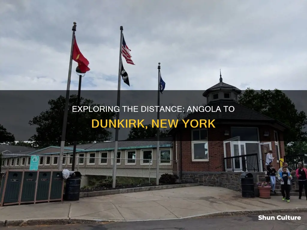 how far from angola ny to dunkirk ny