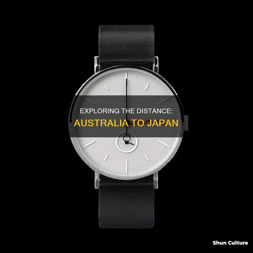 how far from australia to japan