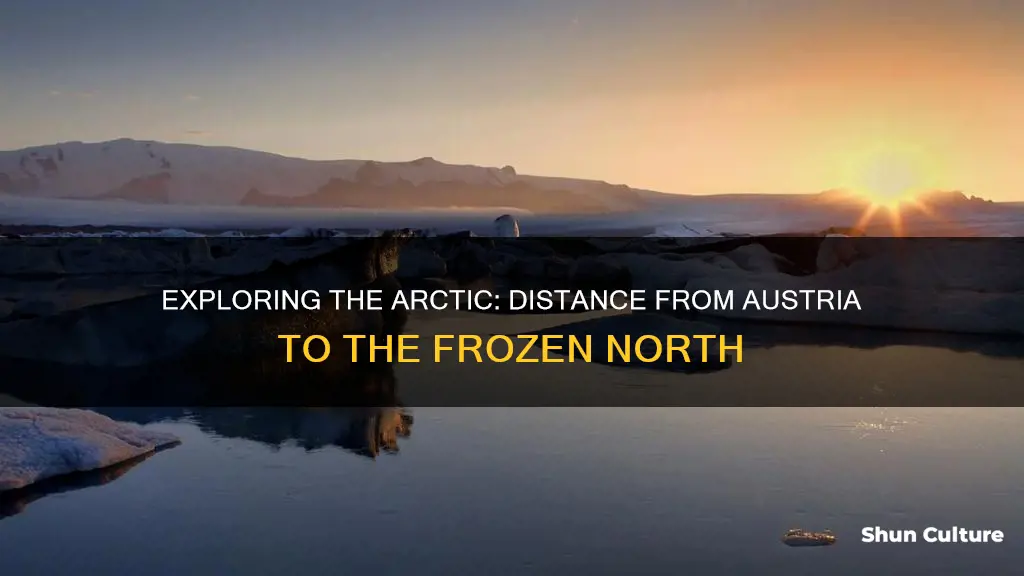 how far from austria to arctic