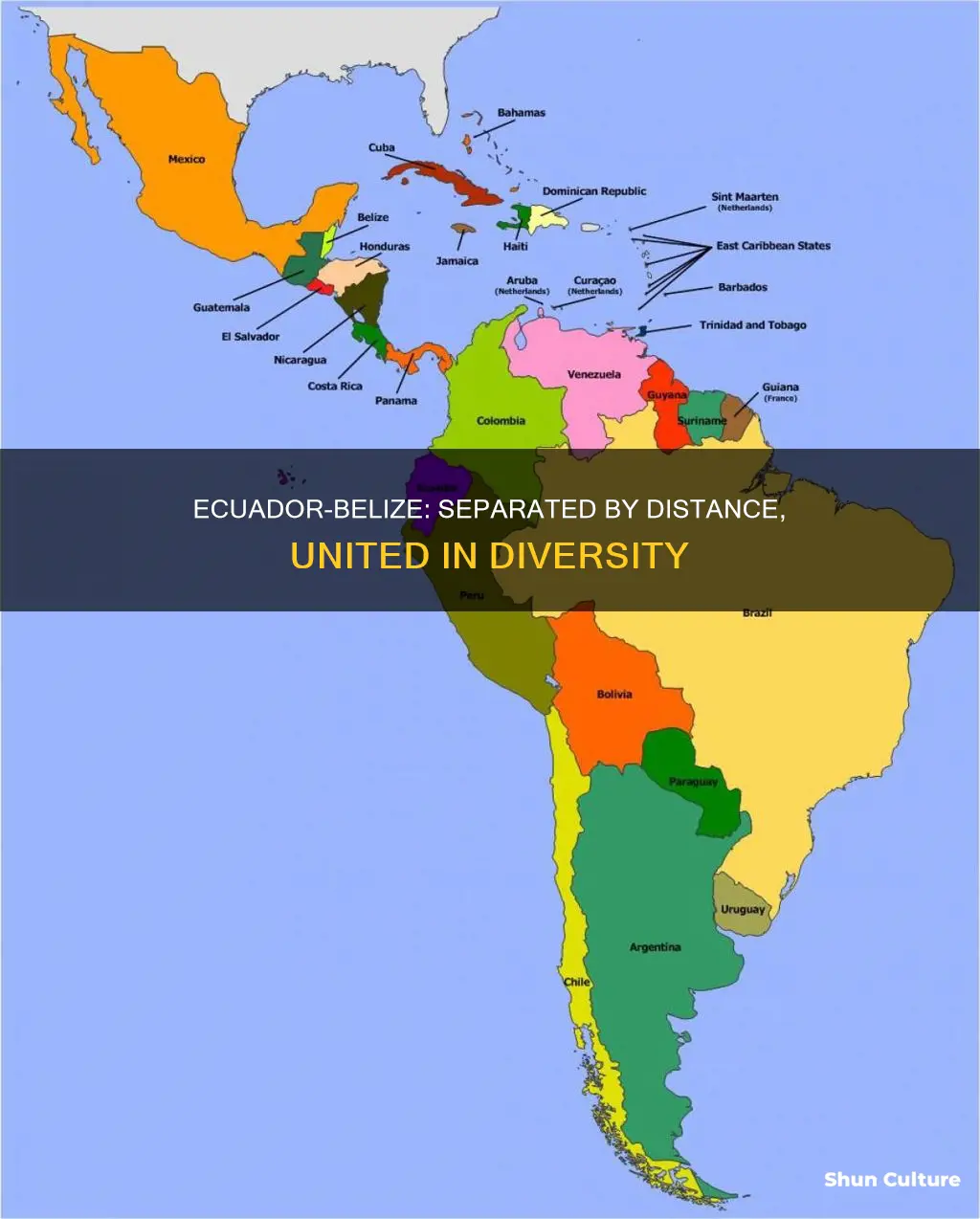 how far from belize is ecuador