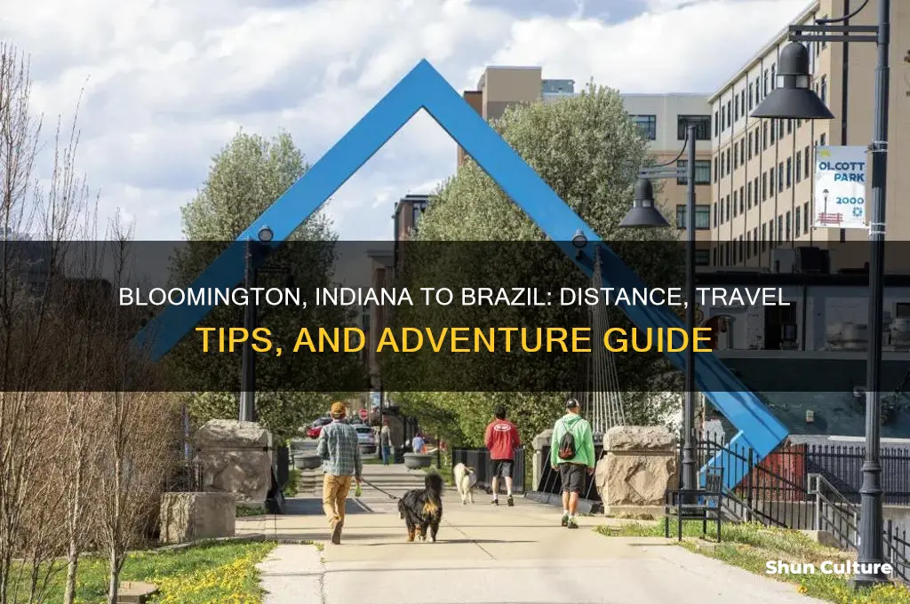 how far from bloomington indiana to brazil south america