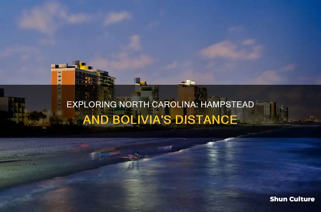 how far from bolivia nc to hampstead nc