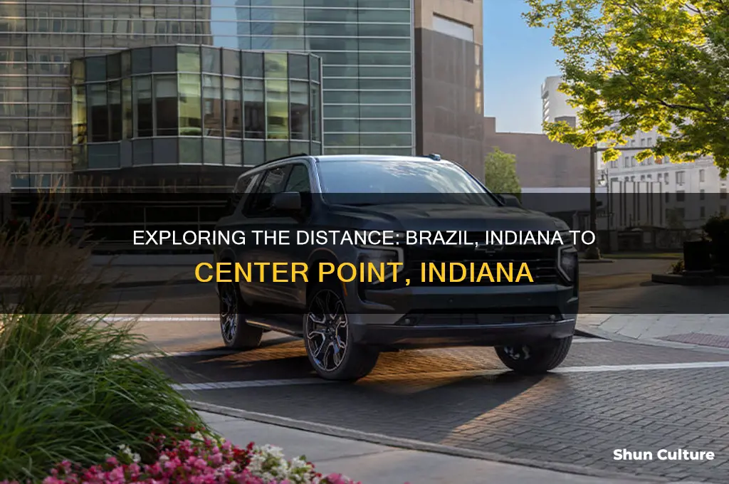 how far from brazil indiana to centerpoint indiana
