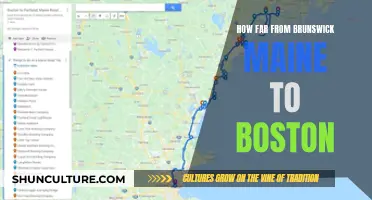 Brunswick to Boston: How Far?