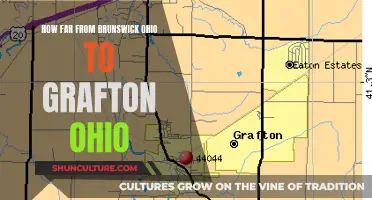 Brunswick to Grafton: Ohio Distance