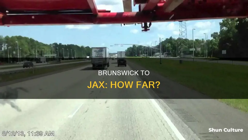 how far from brunswick to jax