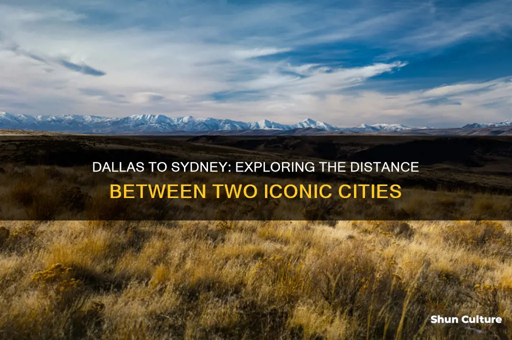 how far from dallas to sydney australia
