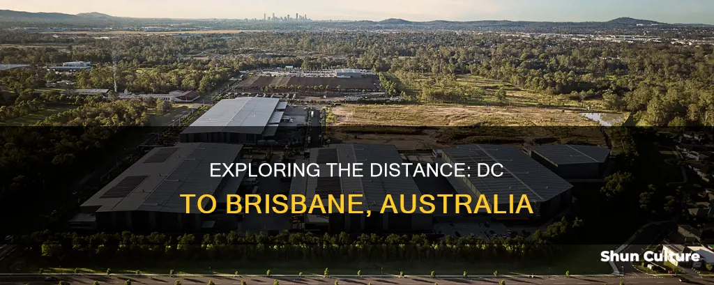 how far from dc to brisbane australia