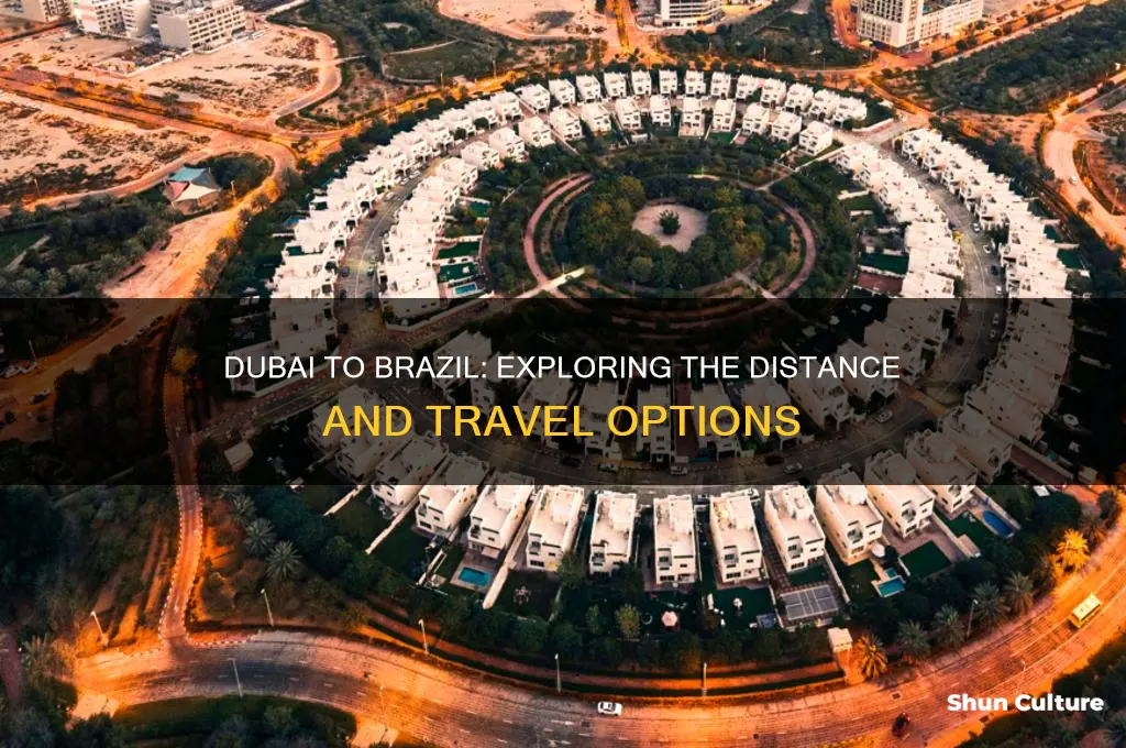 how far from dubai to brazil