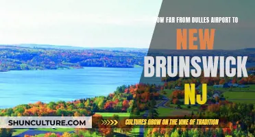Dulles to New Brunswick: Travel Distance