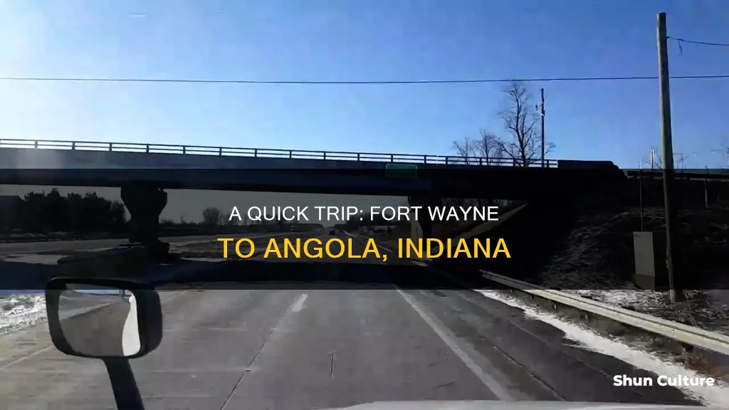 how far from ft wayne ind to angola ind