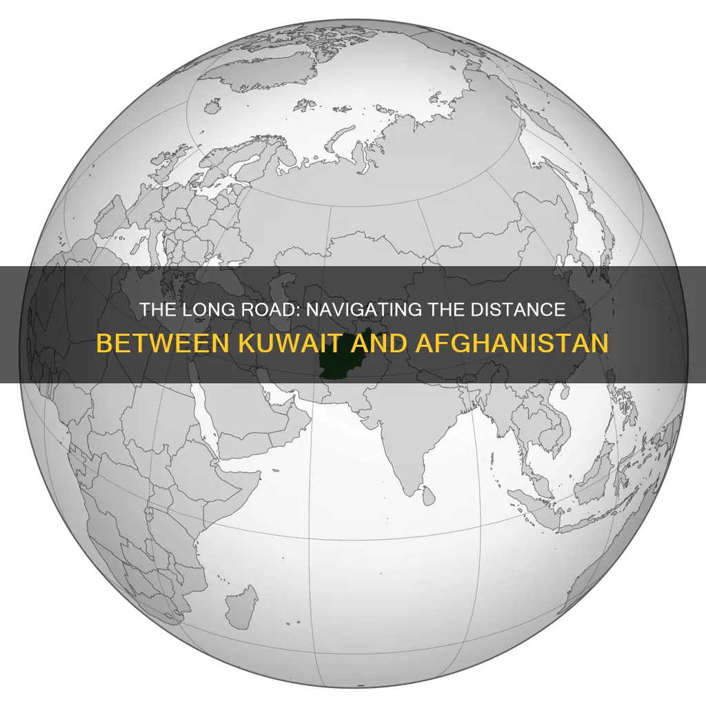 how far from kuwait to afghanistan