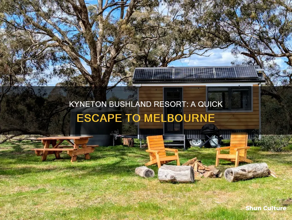 how far from kyneton bushland resort to melbourne australia