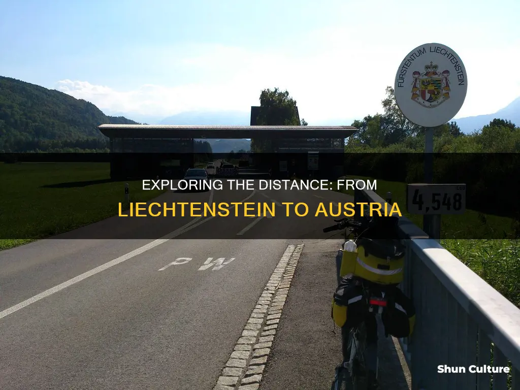 how far from liechtenstein to austria