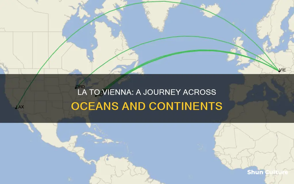 how far from los angeles to vienna austria