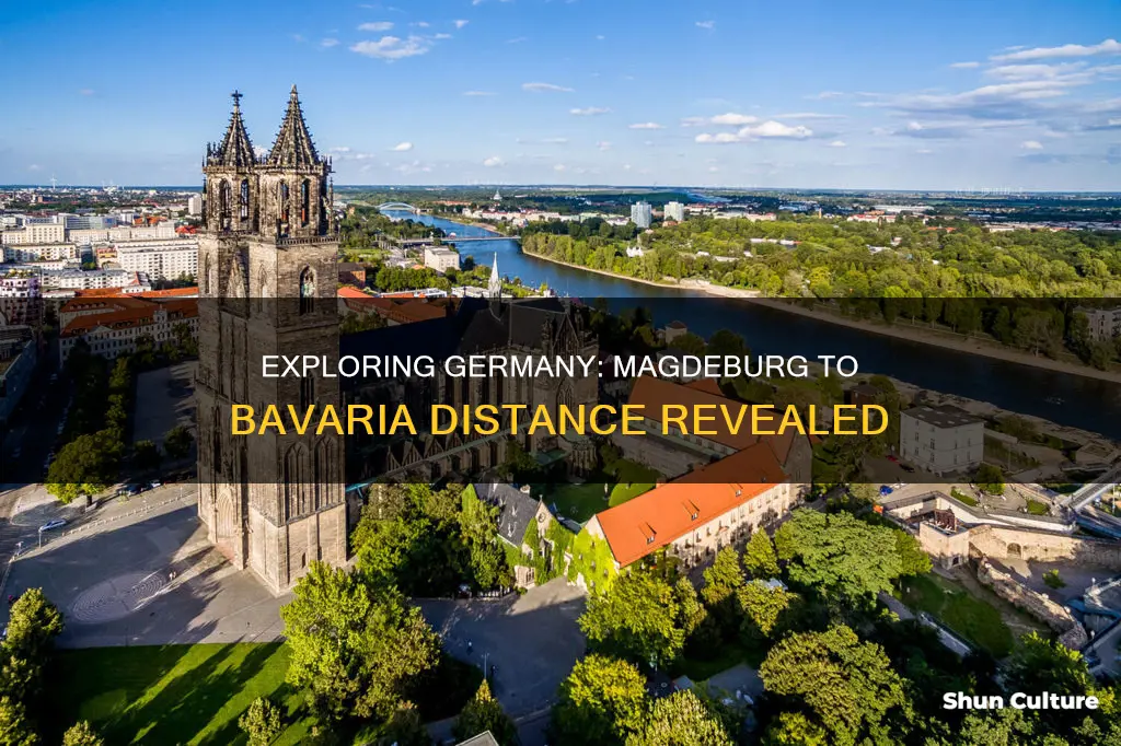 how far from magdeburg to bavaria germany