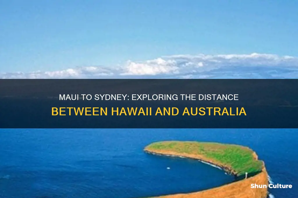 how far from maui hawaii to sydney australia