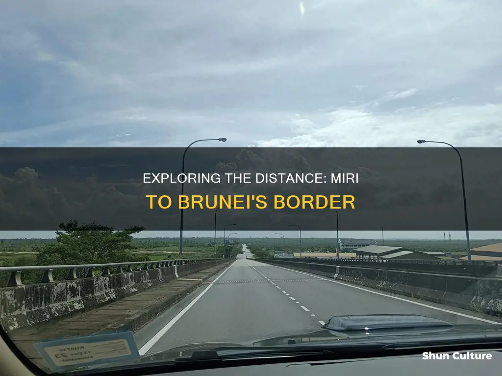 how far from miri to brunei