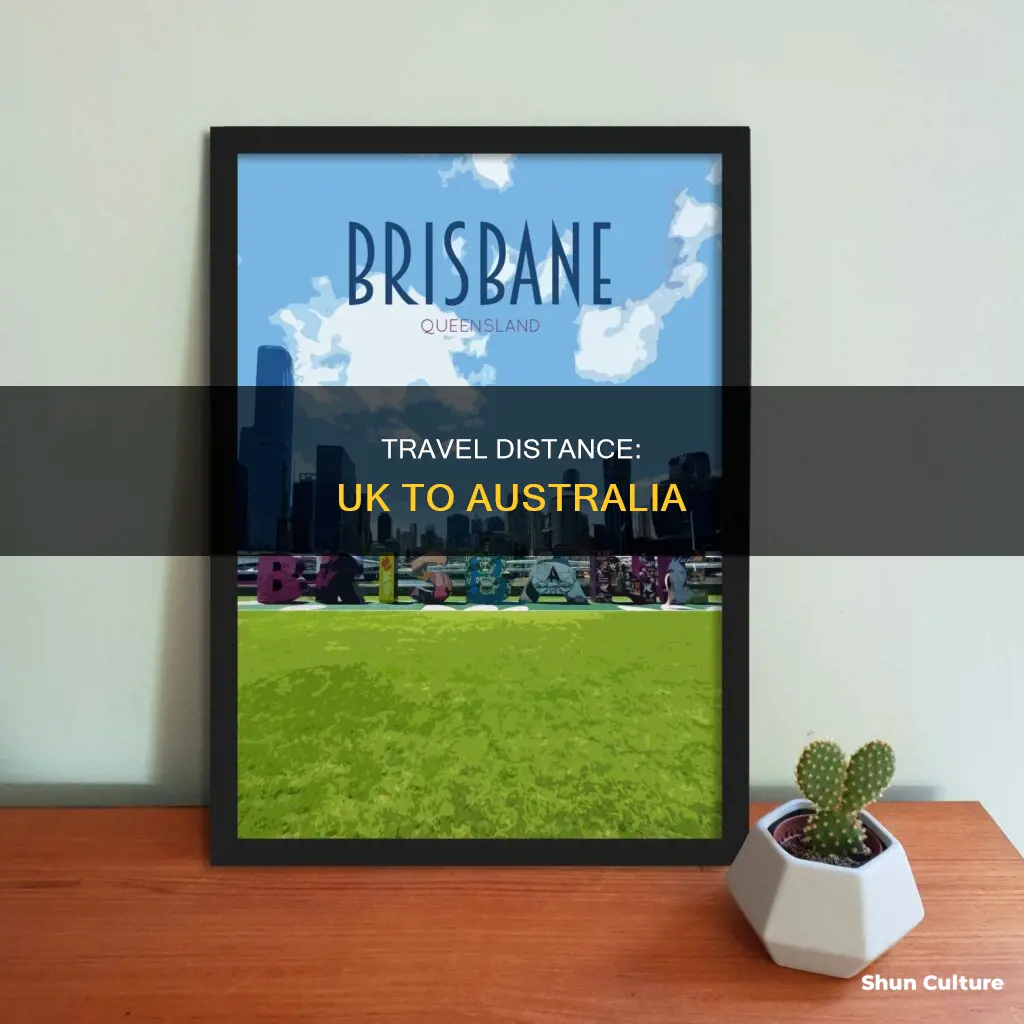 how far from newcastle uk to brisbane australia