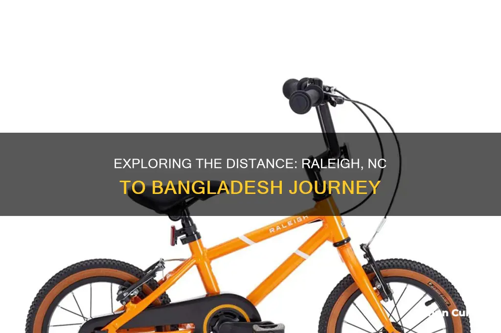 how far from raleigh nc to bangladesh