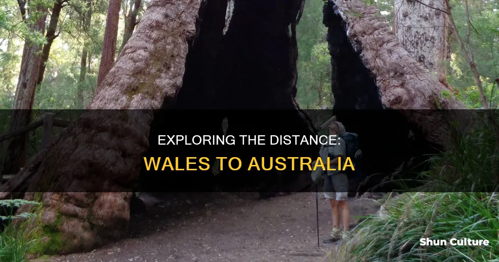 how far from wales to australia