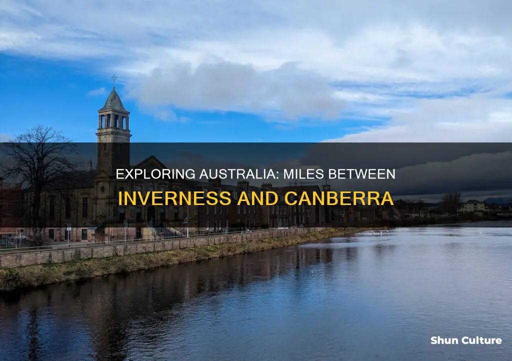 how far in miles from inverness australia to canberra australia