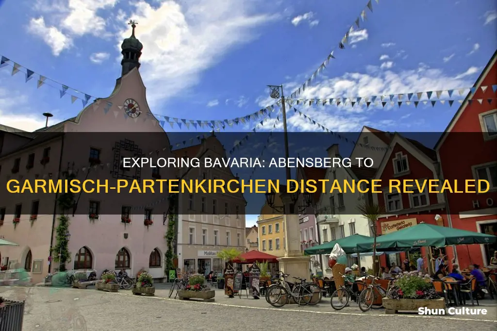 how far is abensberg bavaria from garmish patenkirchen