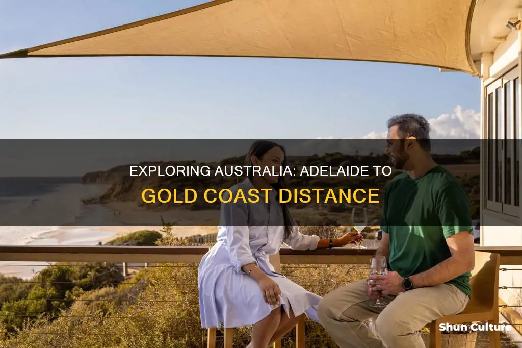 how far is adelaide australia from the gold coast
