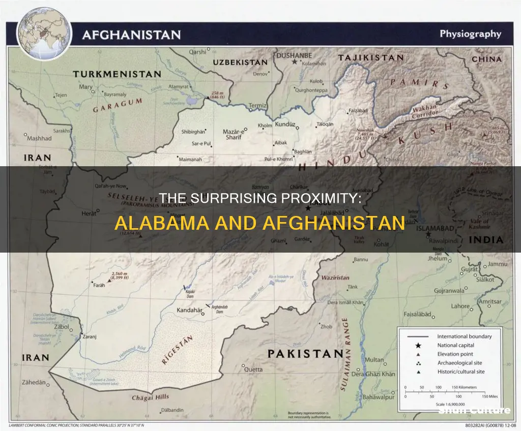 how far is afghanistan from alabama