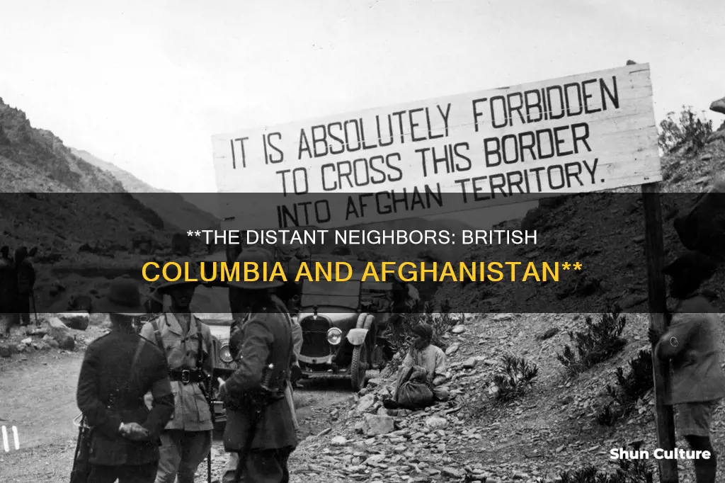 how far is afghanistan from british columbia