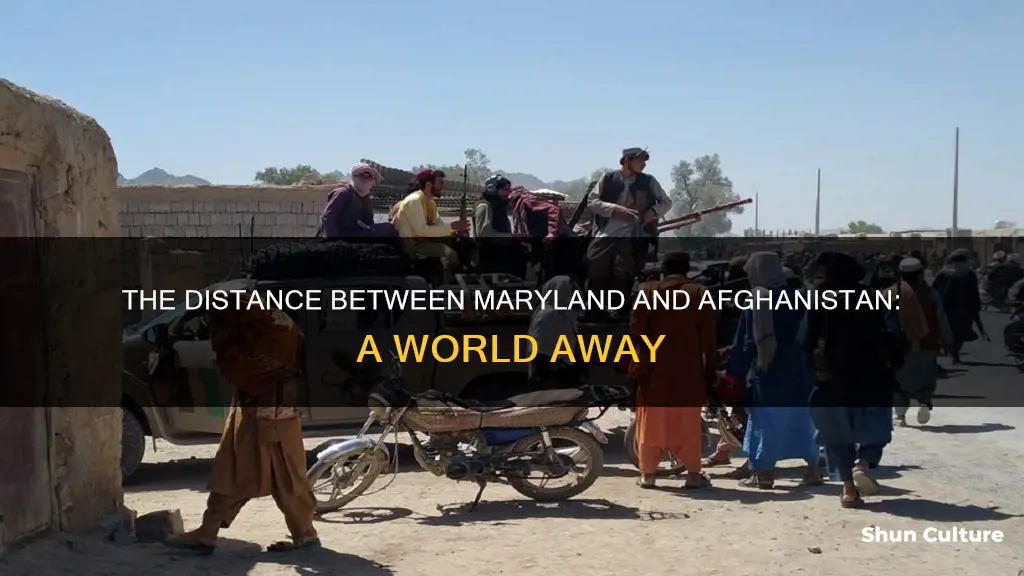 how far is afghanistan from maryland