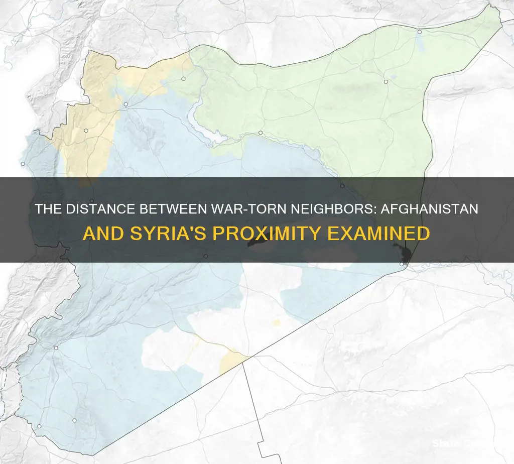 how far is afghanistan from syria