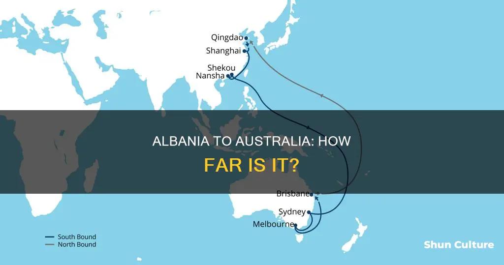 how far is albania from australia