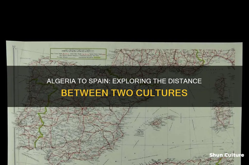 how far is algeria from spain