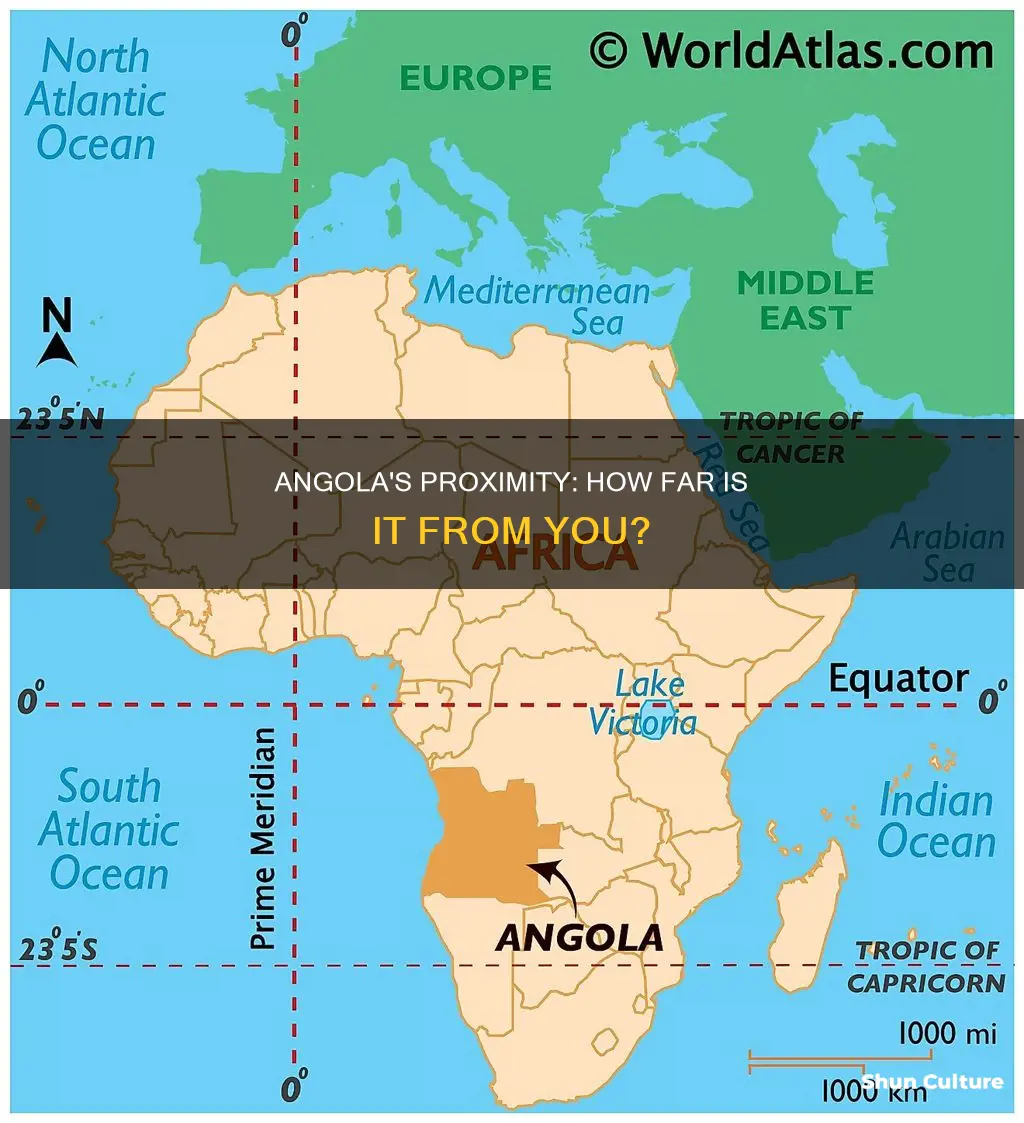 how far is angola from me