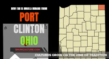 Indiana to Ohio: How Far is Angola from Port Clinton?