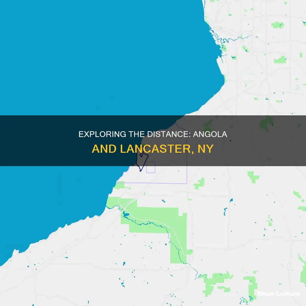 how far is angola ny from lancaster ny