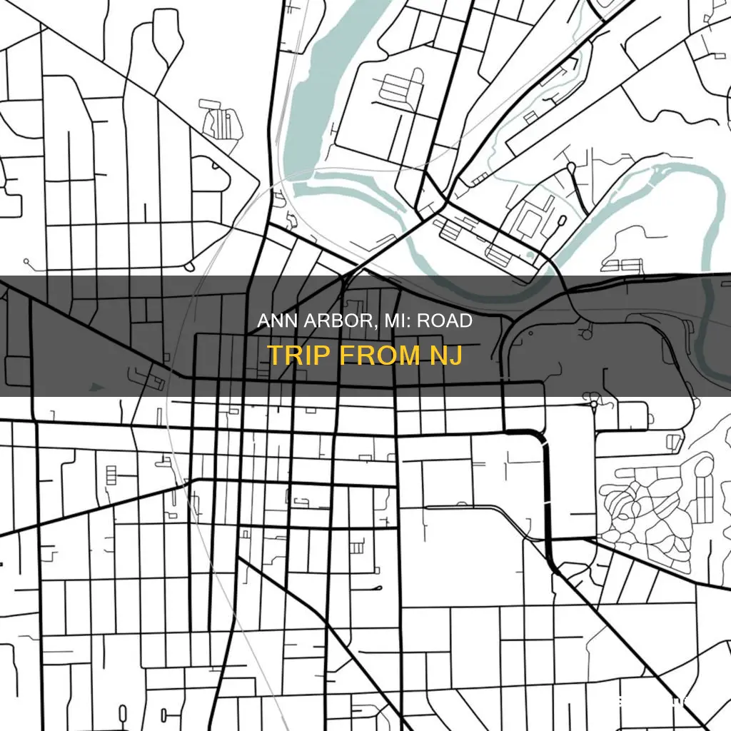 how far is ann arbor michigan from north brunswick nj