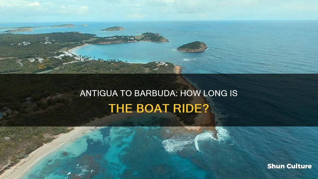 how far is antigua from barbuda by boat