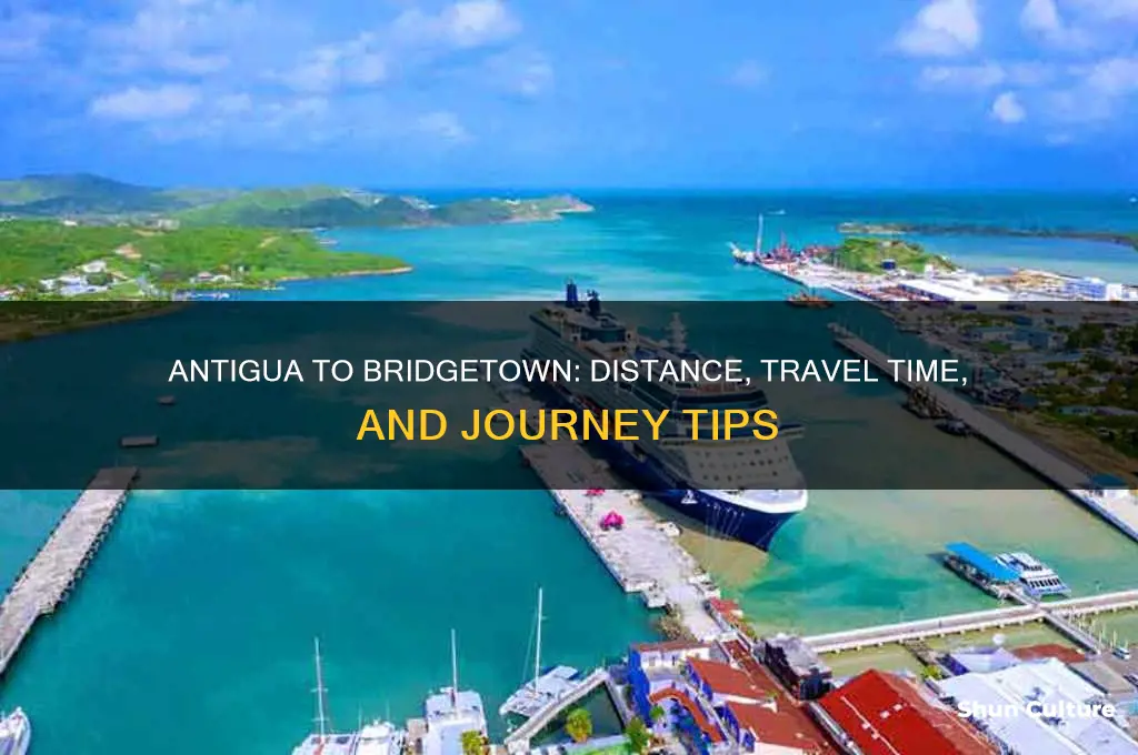 how far is antigua from bridgetown