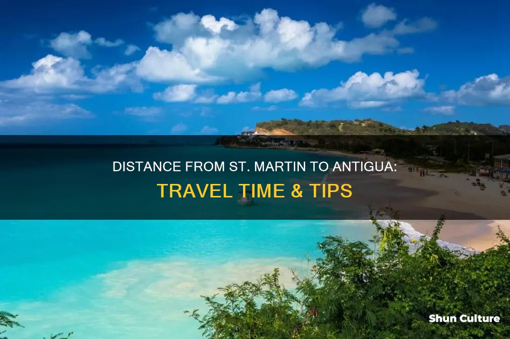 how far is antigua from st martin