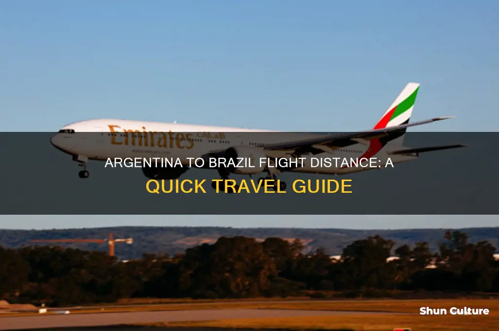 how far is argentina from brazil by plane