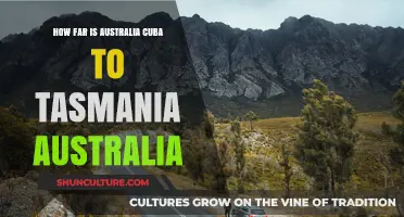 Exploring Australia: Cuba to Tasmania Distance