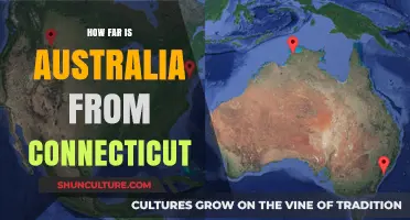 Travel Distance: Australia and Connecticut