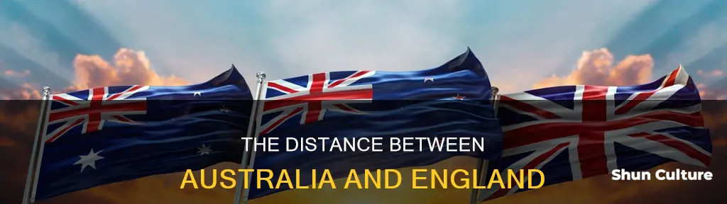 how far is australia from england in km