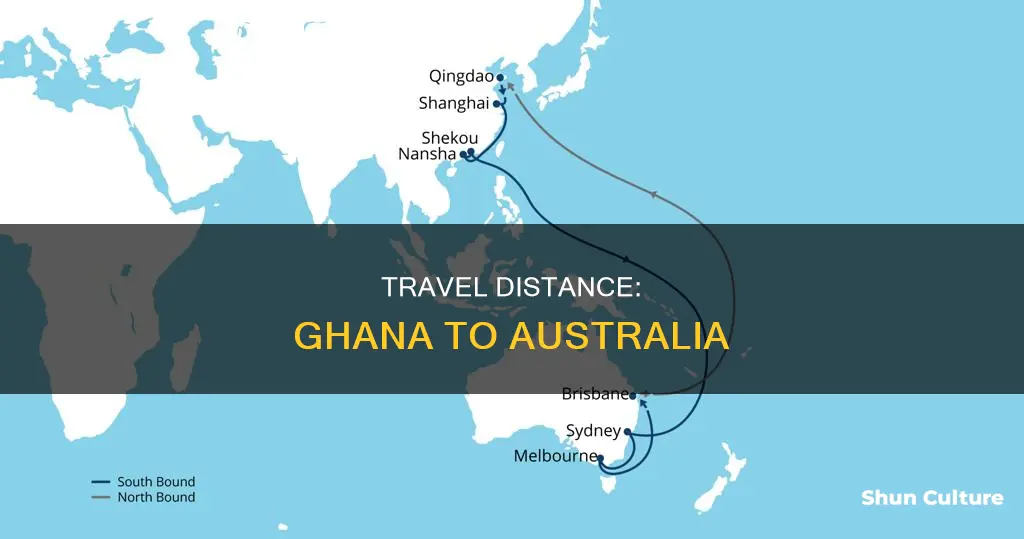 how far is australia from ghana