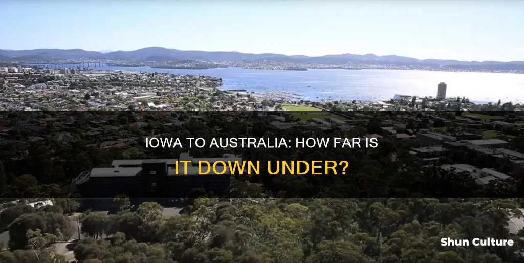 how far is australia from iowa