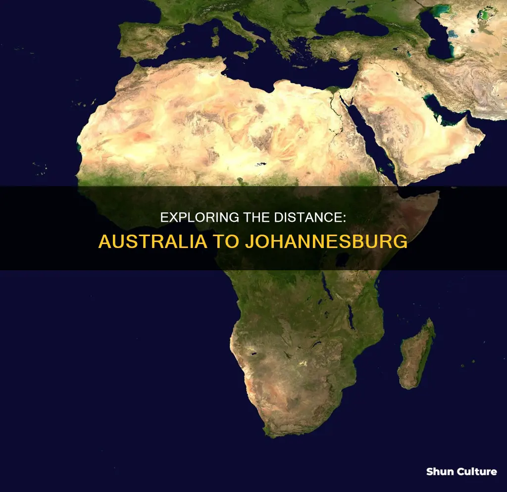 how far is australia from johannesburg