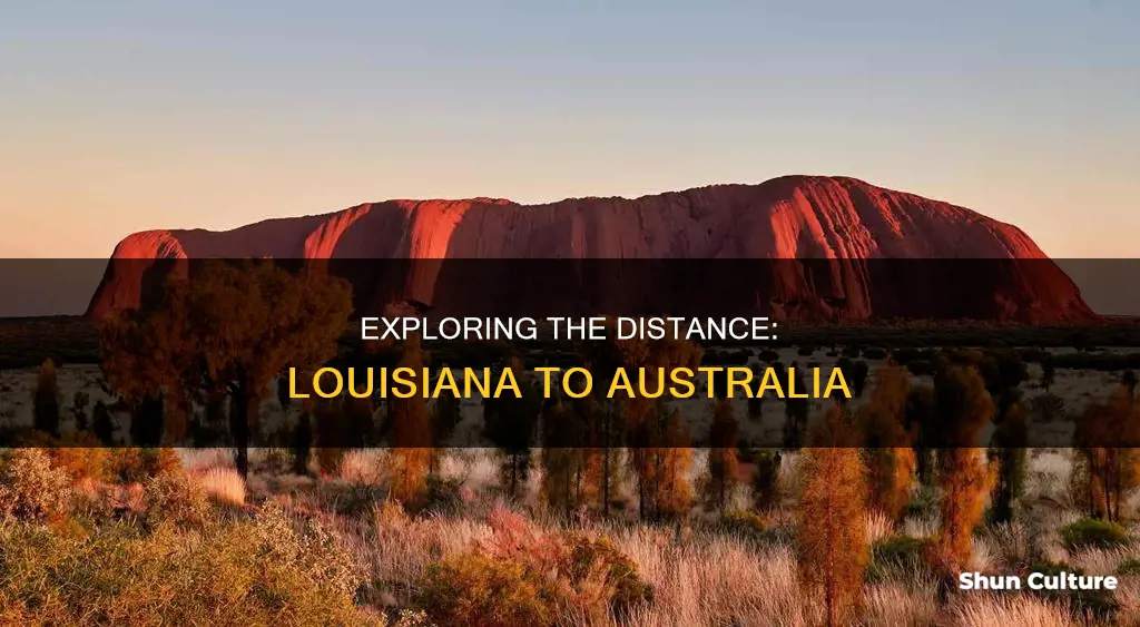 how far is australia from louisiana